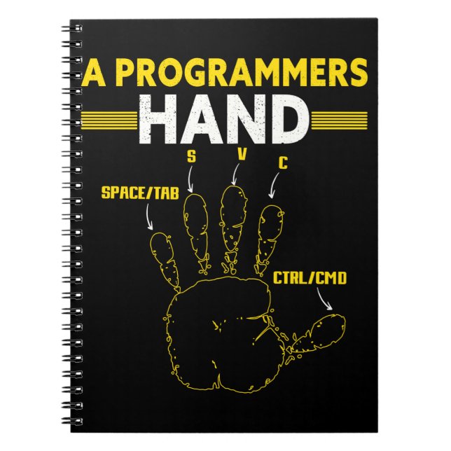 Caderno Espiral Codificação engraçada do programador de Nerd para  (Frente)