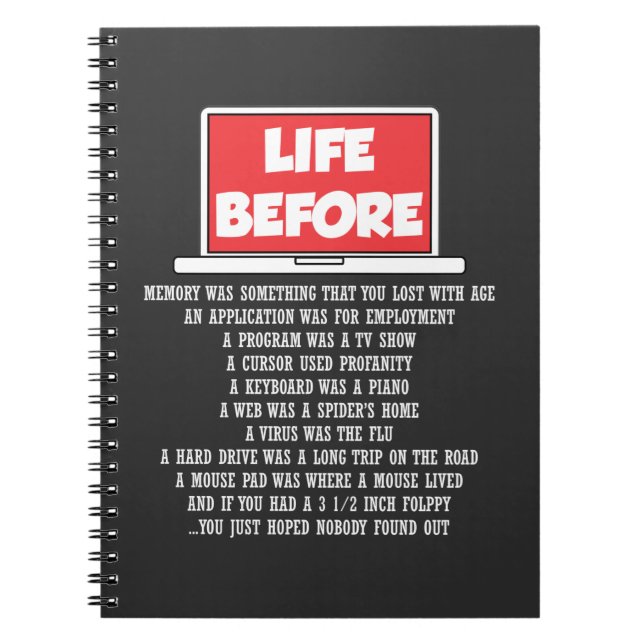 Caderno Espiral Codificador de software do programador do Geek de  (Frente)