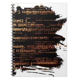 Caderno Espiral Código do computador