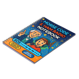 Caderno Espiral Código Morse SOS e Rádio Amador – Educativo Divert