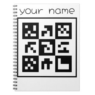 Caderno Espiral código qr