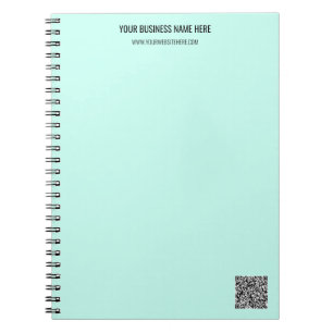 Caderno Espiral Código QR e Texto Personalizado Personalizado Pers