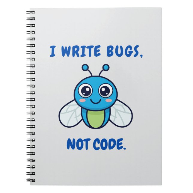 Caderno Espiral Coding Humor (Frente)