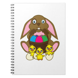 Caderno Espiral Coelhinho de Ovos de Páscoa