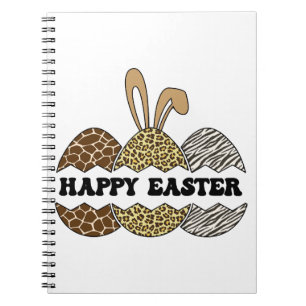 Caderno Espiral Coelhinho De Ovos De Páscoa Impressos Por Animais