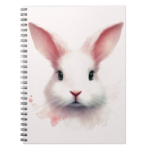 Caderno Espiral Coelhinho Doce: Notebook Espiral Rosa Pastel