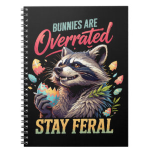 Caderno Espiral Coelhinhos São Superestimados Fique Feral