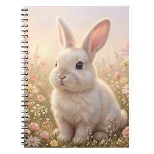 Caderno Espiral Coelho Branco