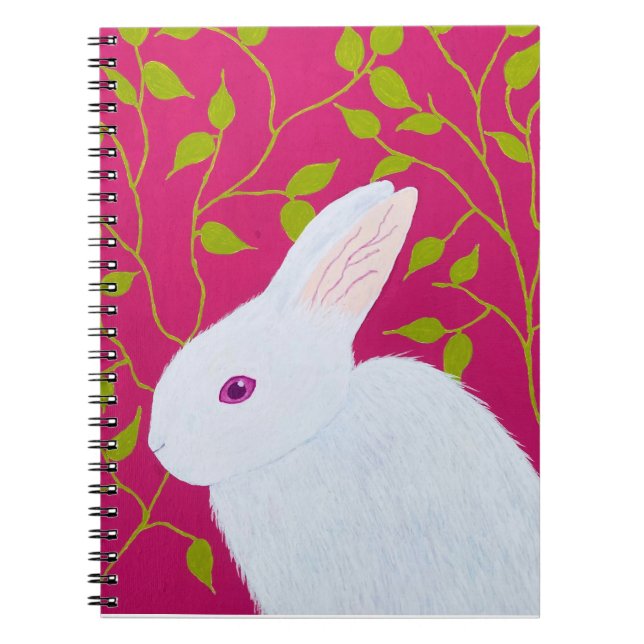 Caderno Espiral coelho branco (Frente)