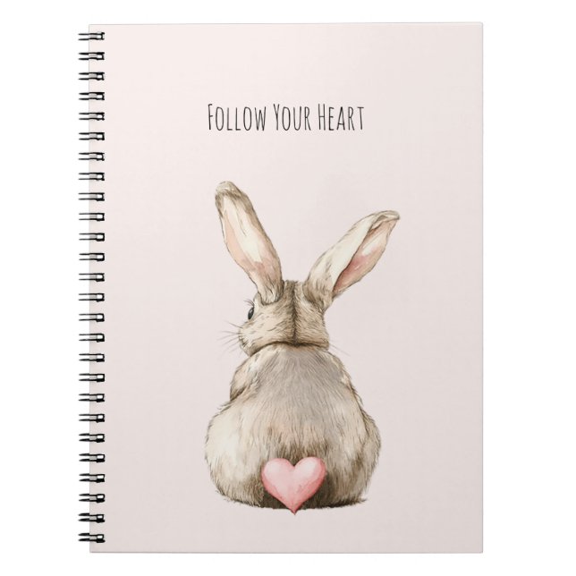 Caderno Espiral Coelho Coração de Coelho Corado (Frente)