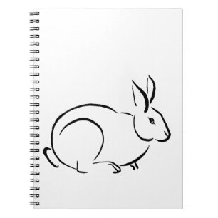 Caderno Espiral Coelho da arte da escova