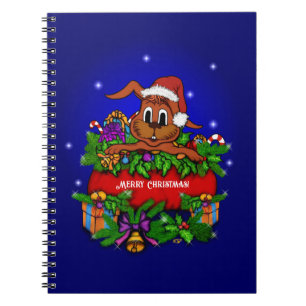 Caderno Espiral Coelho de Natal