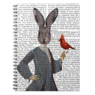 Caderno Espiral Coelho e ave 2