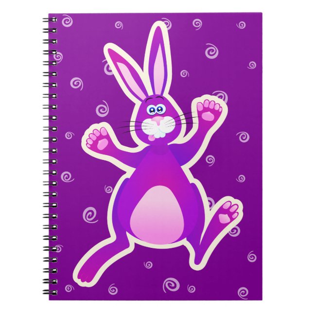 Caderno Espiral Coelho engraçado, notebook (Frente)