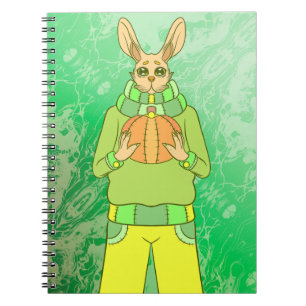 Caderno Espiral Coelho Feliz