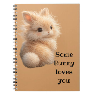 Caderno Espiral Coelho fofinho: Algum Coelho Te Ama