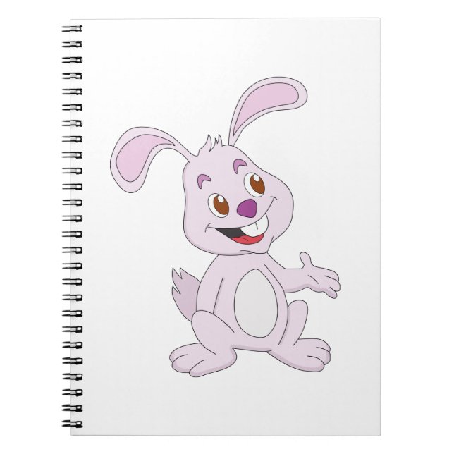 Caderno Espiral Coelho Fofo (Frente)