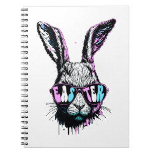 Caderno Espiral Coelho Groovi Rosto Coelho Com Páscoa De Óculos So
