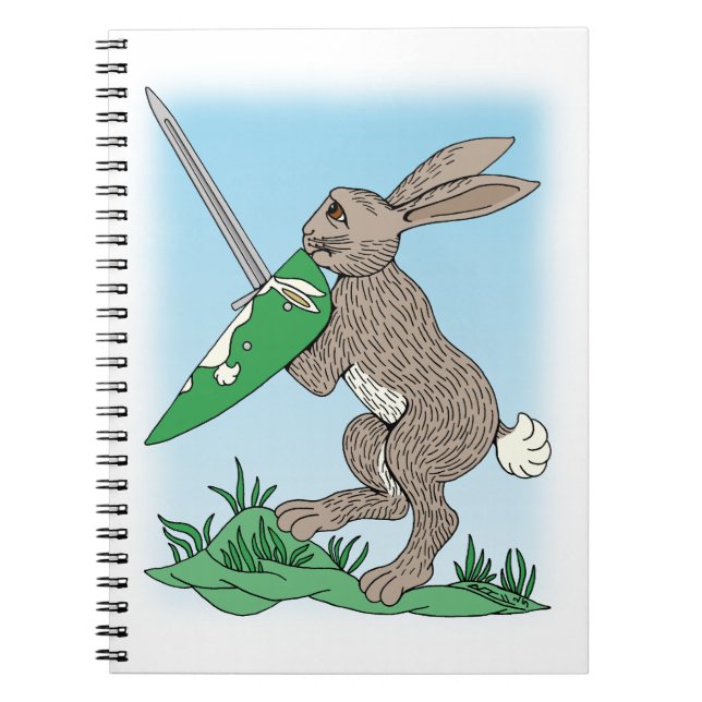 Caderno Espiral Coelho Guerreiro Medieval (Frente)