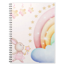 Coelho Mágico e Arco-Íris | Ilus. Kids Pastel Fofa