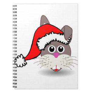 Caderno Espiral Coelho Páscoa Coelhinho Animal Natal Papai Noel