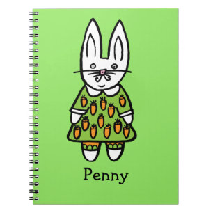 Caderno Espiral Coelho Penny Personalizado