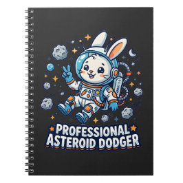 Caderno Espiral Coelho Profissional que Desvia de Asteroides