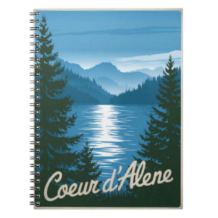 Caderno Espiral Coeur d'Alene Idaho