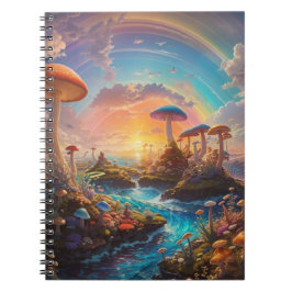 Caderno Espiral cogumelos gigantes