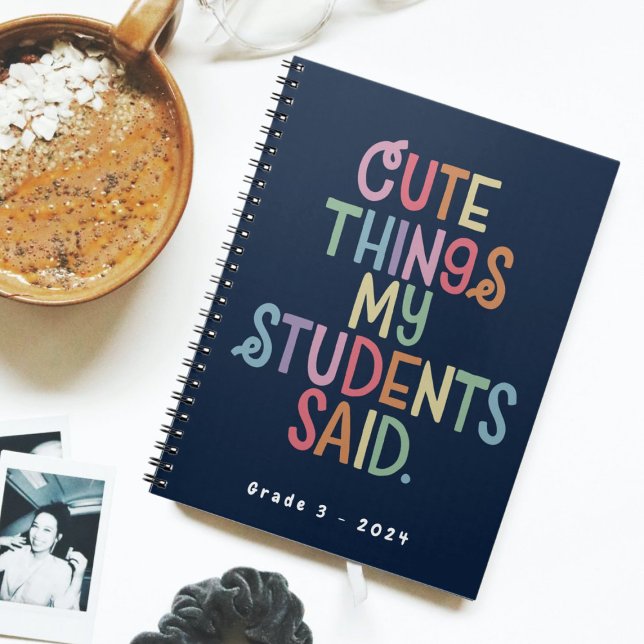 Caderno Espiral Coisas Belas Que Meu Aluno Disse Para Notebook (Criador carregado)