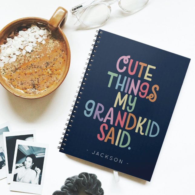 Caderno Espiral Coisas Bonitas Que Meu Avô Disse Notebook (Criador carregado)