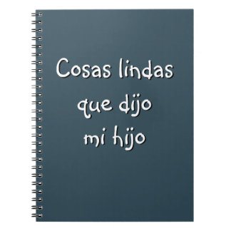 Caderno Espiral Coisas bonitas que meu filho disse