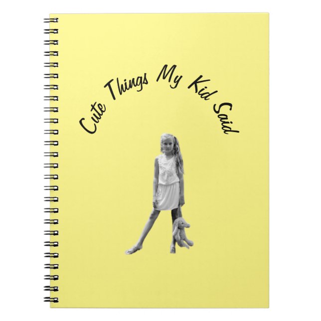 Caderno Espiral Coisas Bonitas Que Meu Filho Disse Notebook (Frente)