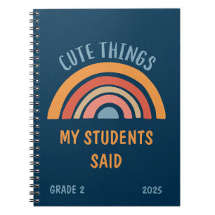 Caderno Espiral Coisas Bonitas Que Meus Alunos Disseram Que Profes