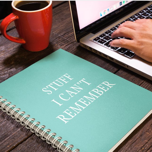 Caderno Espiral Coisas engraçadas que não consigo lembrar (Criador carregado)