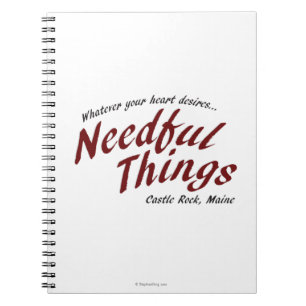 Caderno Espiral Coisas indispensáveis