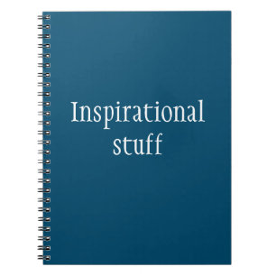 Caderno Espiral Coisas inspiradoras Engraçado