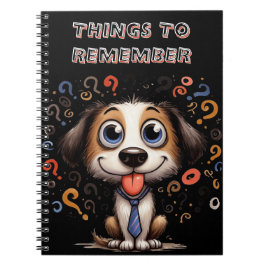 Caderno Espiral Coisas para lembrar do livro