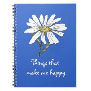 Caderno Espiral Coisas que me fazem feliz notebook