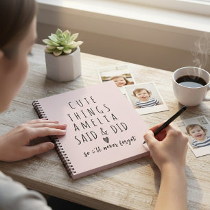 Caderno Espiral Coisas que meus filhos dizem Citações engraçadas d