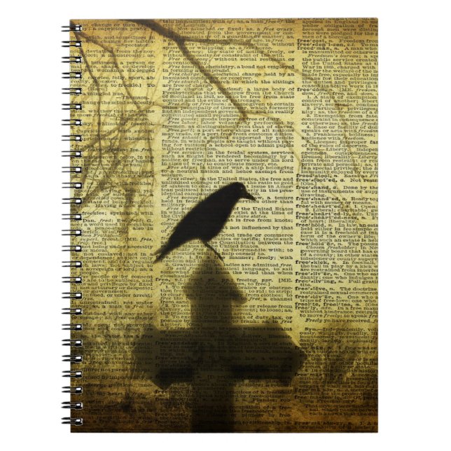 Caderno Espiral Colagem Crow (Frente)