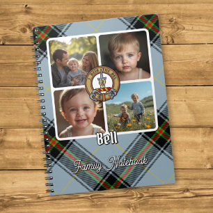 Caderno Espiral Colagem de Fotos da Família Bell
