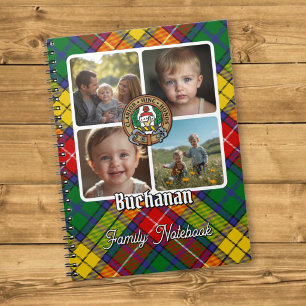 Caderno Espiral Colagem de Fotos da Família Buchanan