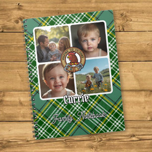 Caderno Espiral Colagem de Fotos da Família Currie