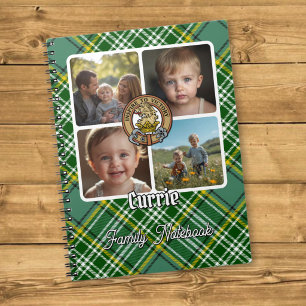 Caderno Espiral Colagem de Fotos da Família Currie