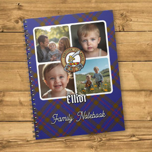Caderno Espiral Colagem de Fotos da Família Elliot
