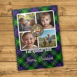 Caderno Espiral Colagem de Fotos da Família Farquharson