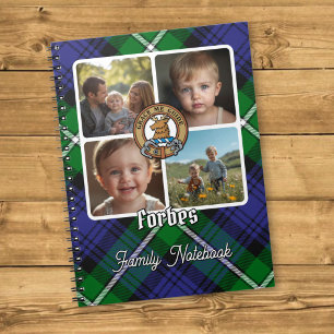 Caderno Espiral Colagem de Fotos da Família Forbes