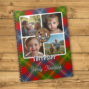 Caderno Espiral Colagem de Fotos da Família Forrester