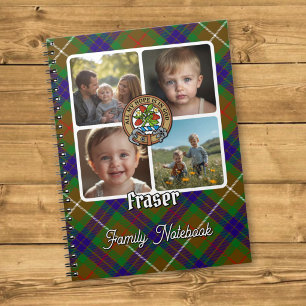 Caderno Espiral Colagem de Fotos da Família Fraser